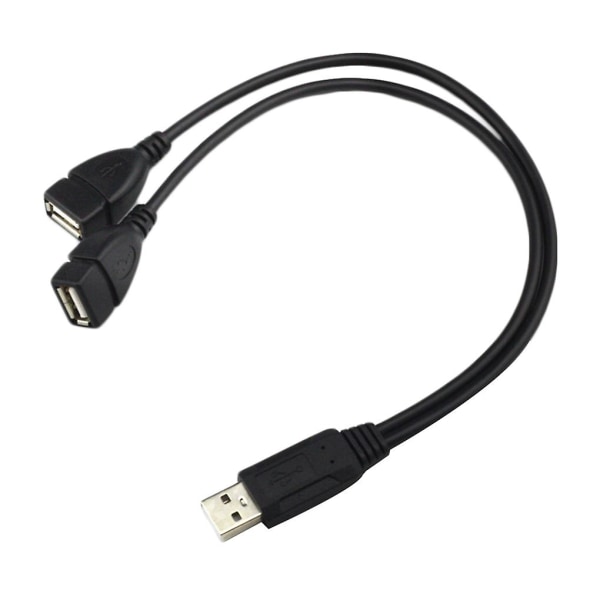 Usb 2.0 A 1 Han Til 2 Dobbelt Hun Data Hub Usb Opladningseffekt Y