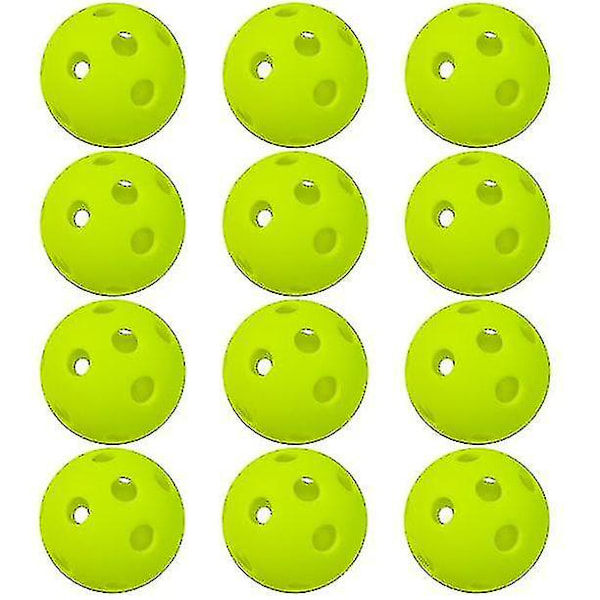 12-pack 26-håls inomhus pickleballbollar inomhus träningsho