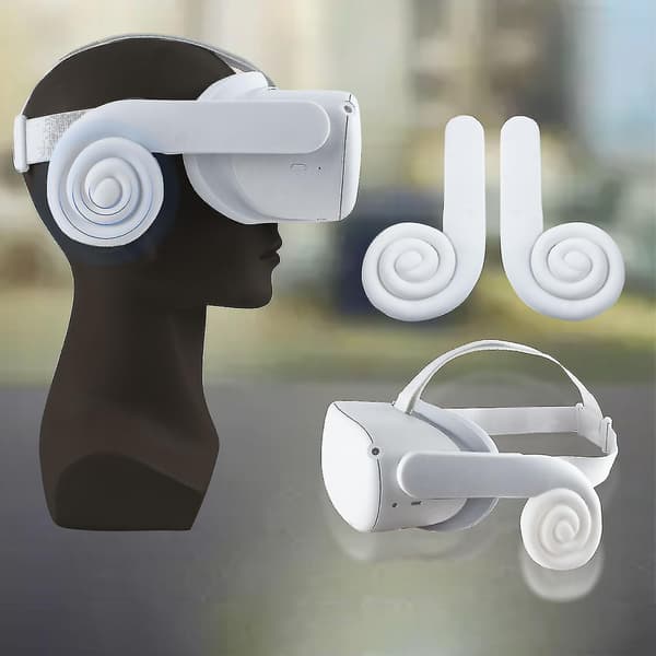 For Facial Interface Erstattet Ansiktsputer Og Øreputer Beskyttende Puter For Quest2 Vr Tilbehør-svart