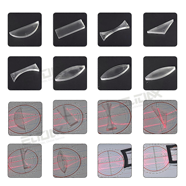 Fysik Geometrisk Optik Experiment Kit Ljusreflektion och Refraktion Pedagogiska Verktyg Linser Prisma för Studenter Lärare