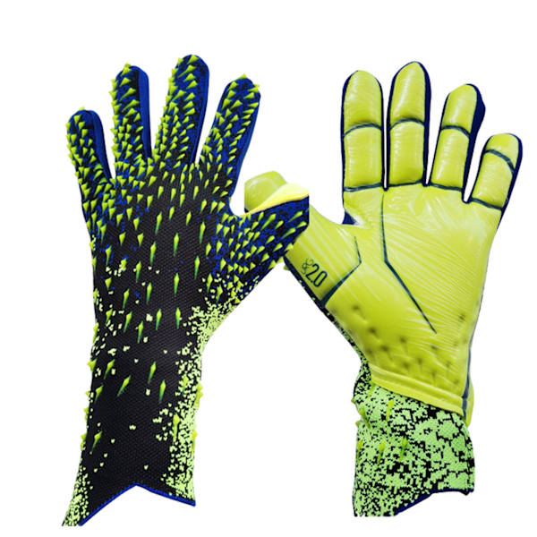 Maalivahdin hanskat Jalkapallohanskat green black 8号