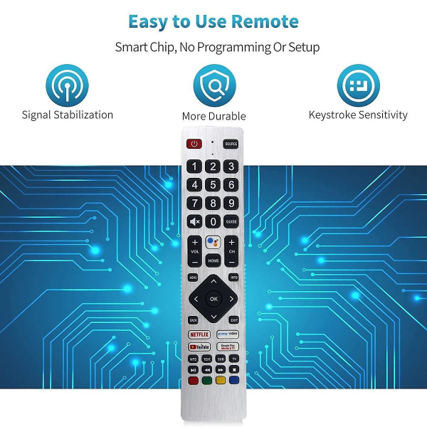 Rmc0133 Fjernkontroll Erstatt for Sharp Tv Fjernkontroll Gratis oppsett