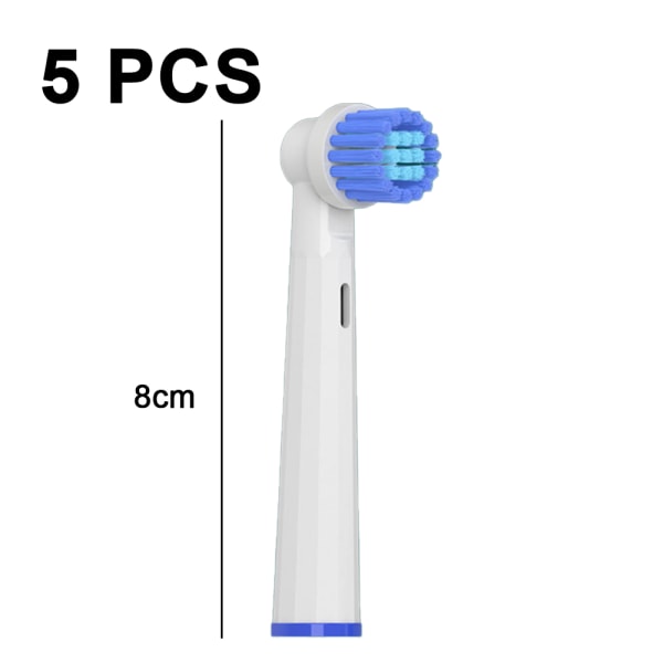 5 kappaletta sähköhammasharjan vaihtoharjoja style 1
