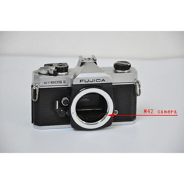 Metallkameraadapterring Ai-m42 for Nikon Ai bajonettlinse til M42-gjengefestekamera for Fujica Praktica Superflex