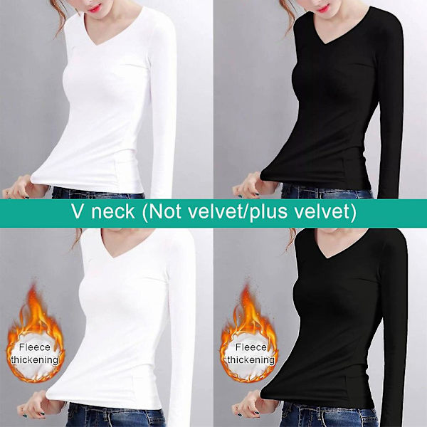 Vinter Seamless Topp med Långa Ärmar Kvinnlig Termisk Underkläder T-shirt
