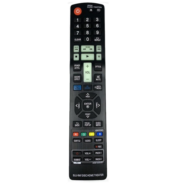 Ersättning Akb73275501 för Lg Hemmabio Blu-ray Fjärrkontroll Lhb336 Lhb536 Lhb976 Hb906taw Fer