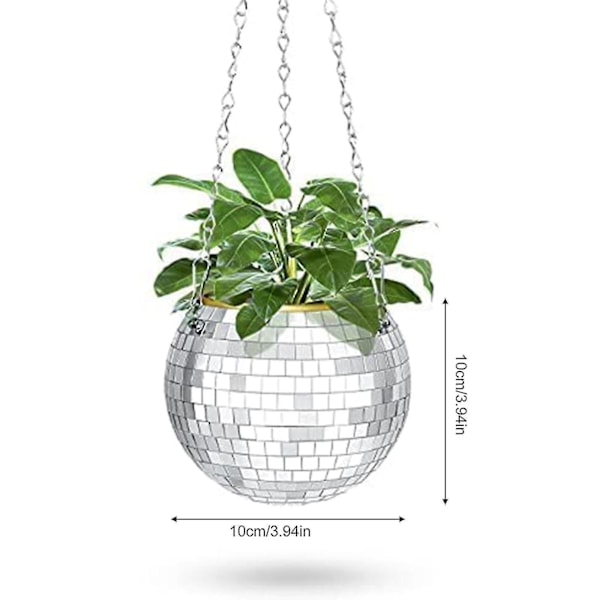 Discokule Planter Speilball Med Krok Og Trestativ For Skrivebord Hengende Discokule Planter Potte