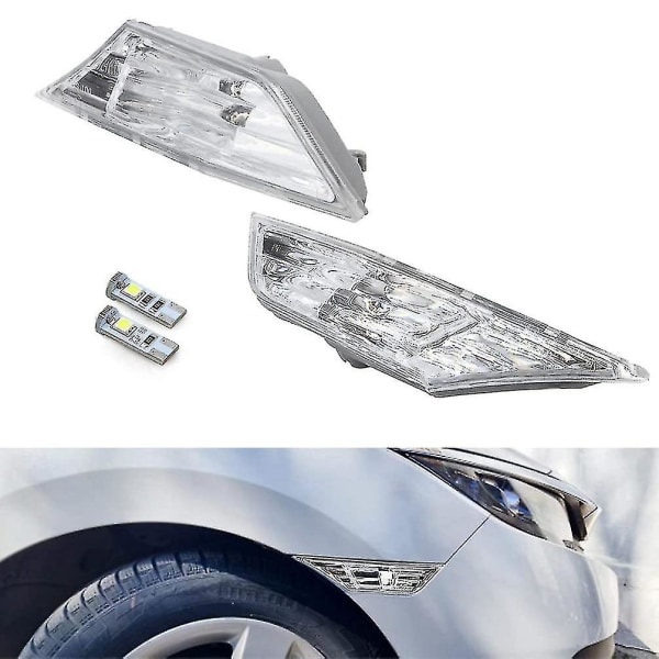 LED-sidomarkeringsblinkers med T10-lampor för Honda Civic 16-19