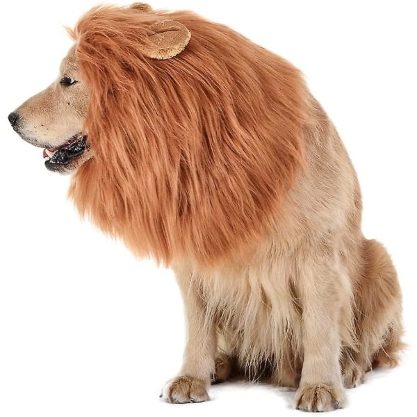 Hundeløvemanke, realistisk og morsom løvemanke for hunder, komplementær  løvemanke for hundekostymer, løveparykk 8183 | Fyndiq