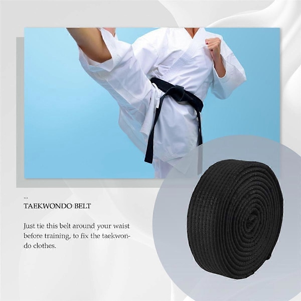 Kampsport Karate TaeKwonDo Kæde Blød Bælte Sort
