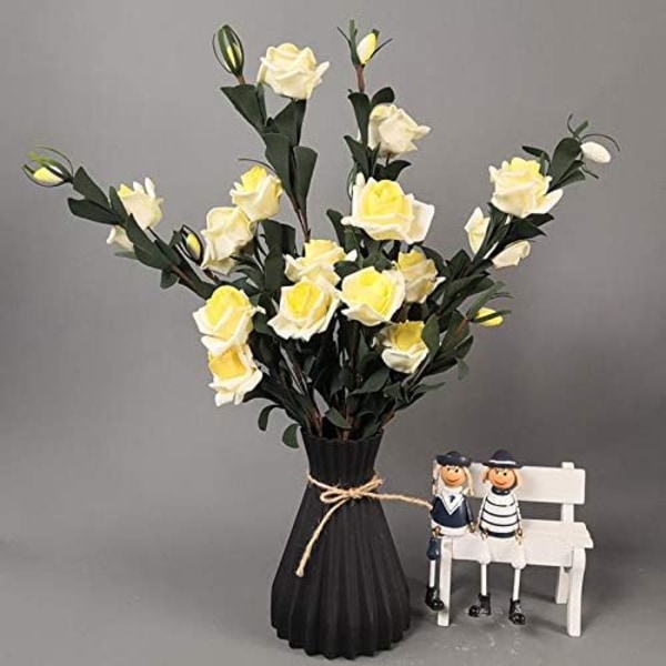 Vase Dekorativ Vase til Bryllupper, Festivaler og Fester 17 * 10 * 7cm Sort 2 Stk black