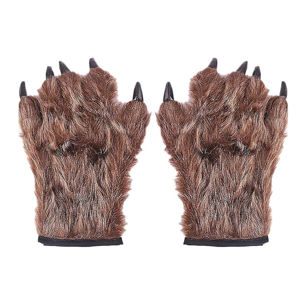 Glvoes Costume Paws Claw Paw Gloves Brown Werewolf Gloves Co