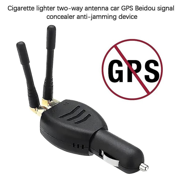 2x Antenne Bil Signal Concealer Dc12-24v 1500-1600mhz Bil GPS-signaldetektor Personvern An