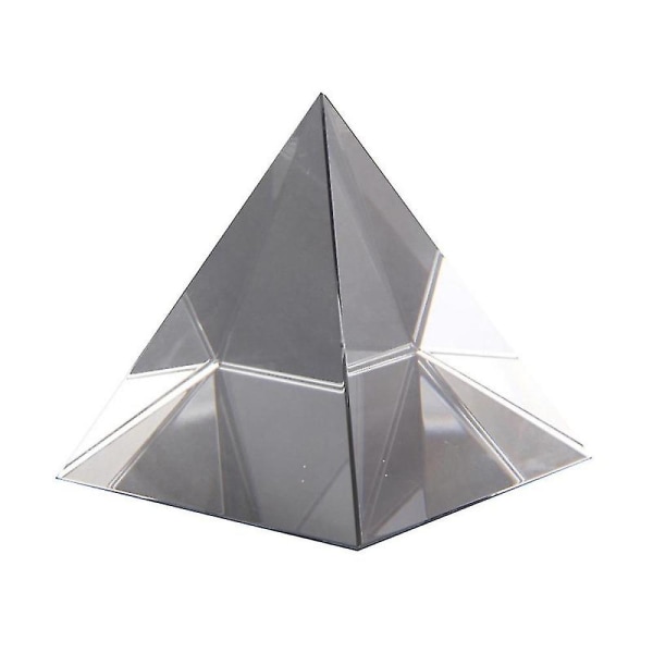 Prisma optisk glaspyramid 40 mm hög rektangulär polyeder Lämplig för undervisningsexperiment
