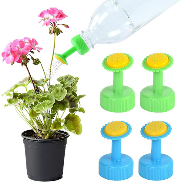 4 stk. sprinklerflaskehette, flaskehette sprinkler mini flaskevanning, bonsai vanningkanne sprinkler sprinklerhode for innendørs vanning kanne, frøplanter, pl