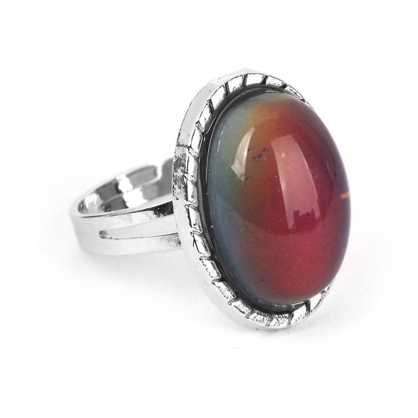 Generisk ring unisex fingerring finger humörring humörring oval fingerring