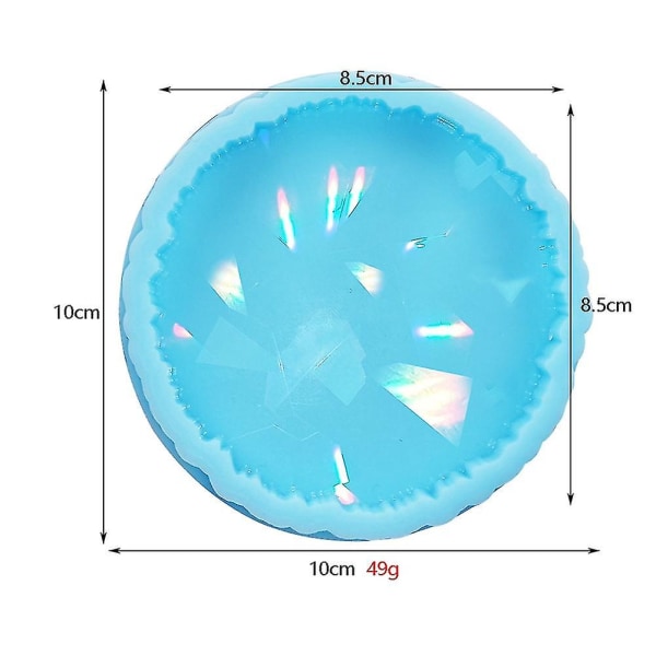 Holografisk ljusskugga koppdyna matta underlägg kristall epoxiharts gjutform silikonform DIY hantverksverktyg