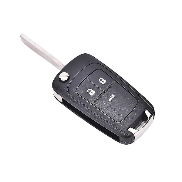 Lip Folding 3-knapps Flip Fjernkontroll Nøkkelskall Deksel Fob For Chevrolet Cruze