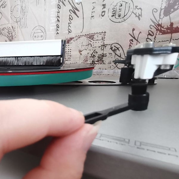 Kohdistusviivain Levysoitin Pyöritin Stylus Lcd Voima-asteikko Mittari Mittari Lp-levylle