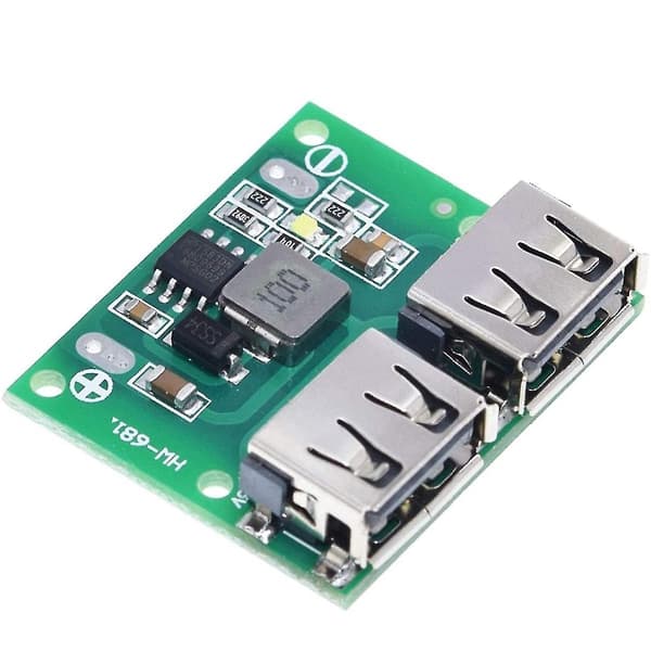 5 stk. Usb - Regulator Opladningstrin Charr Modul 9v 12v 24v Til 5v 3a Dobbelt Usb Til Bil