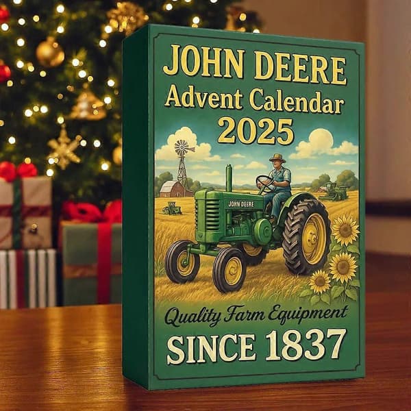 24-dages John Deere julekalender 2025 traktor blind box