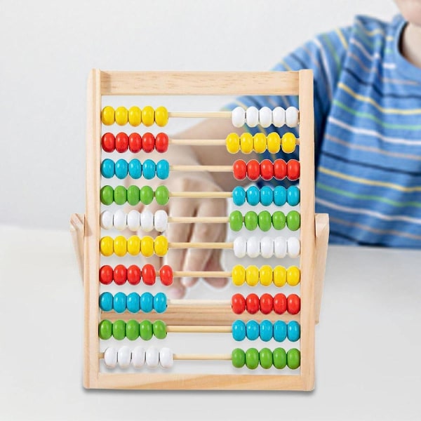 Træ Abacus, Lærende Tælleramme Legetøj Drenge