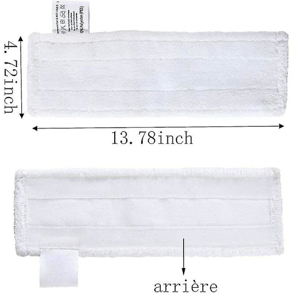 Sett med 4 mikrofiberkluter, reservedeler og 2 mikrofiber