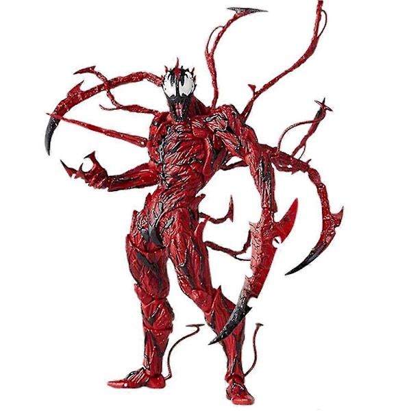 Venom Carnage Actionfigur, Alla Leder Flyttbara Leksaksfigurer Carnage Samlarmodelldocka Med Utbytbara Tillbehör Present För Fans