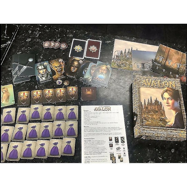 Nya Avalon-kortspel: Strategiskt spel, familjeunderhållning, gruppkul, utmanande pussel, social interaktion, äventyrssökning