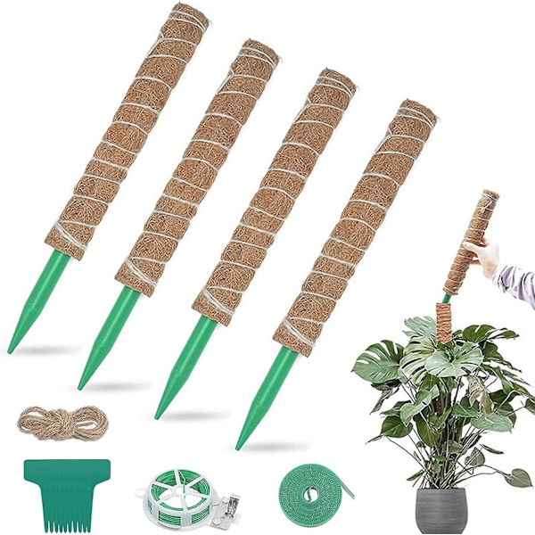 Coco Coir Stakes for Plants Indoor Plant Support Coco Coir Moss Pole