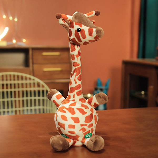 Tanssiva kaktus toistaa sanasi, laulava kaktus äänityslelut giraffe
