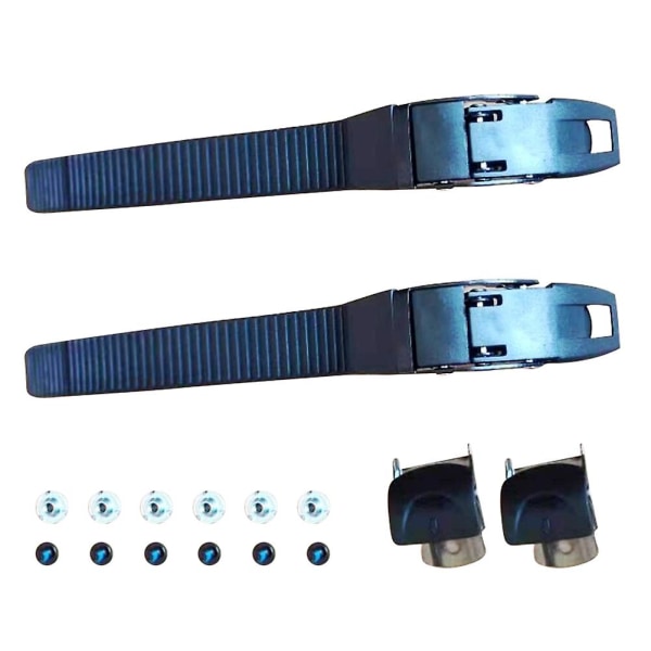 2 sett justerbar lengde med spenne Enkel installasjon Praktisk Inline Skate Strap Set