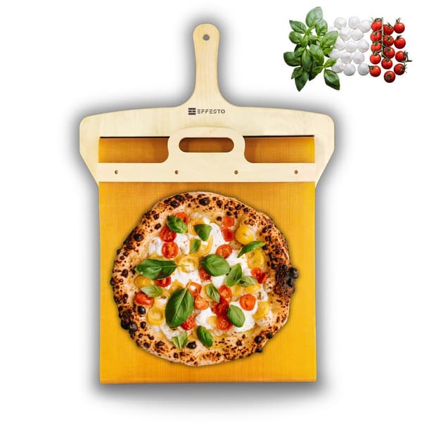 Ny pizzaspade i trä med glidfunktion, hushållsbricka pizzaspade