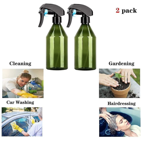 300 ml tom sprayflaska. Set med 2 tomma plastsprayflaskor