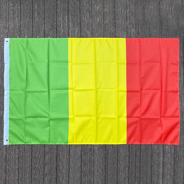 Xvggdg 90x150cm Mali-lippu 3x5 Khaki Super Poly Jalkapallolippu Ulko- ja sisäkäyttöön