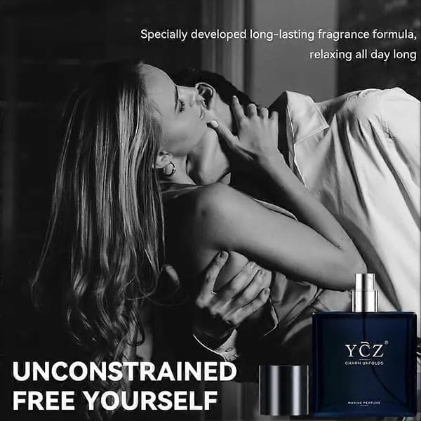 Blå herrparfym 50ml EDT Långvarig fräsch akvatisk parfym