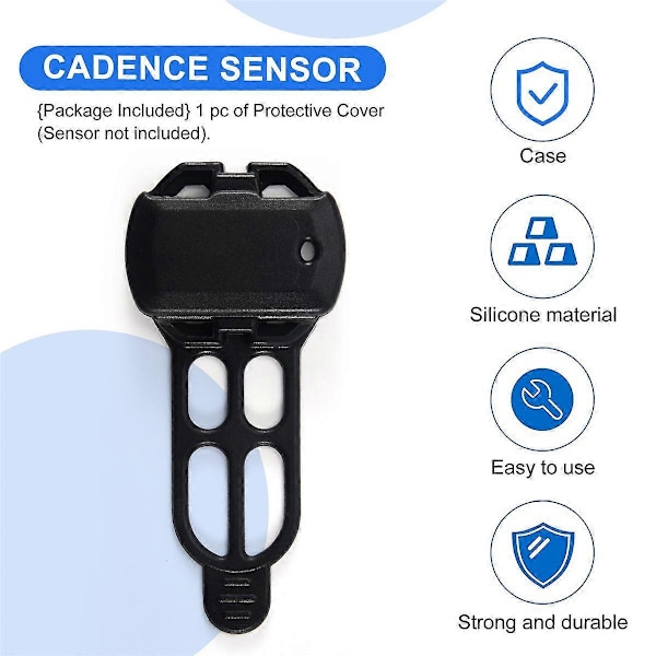 Cykel Gel Skin Skyddsfodral för Sensor, , Datorsensor Svart Skydd, 1 st