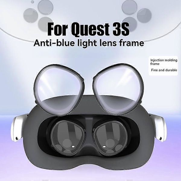 VR Briller Magnetiske Blålysfilter Linser til Quest3s Anti-træthed og Øjenbeskyttelse