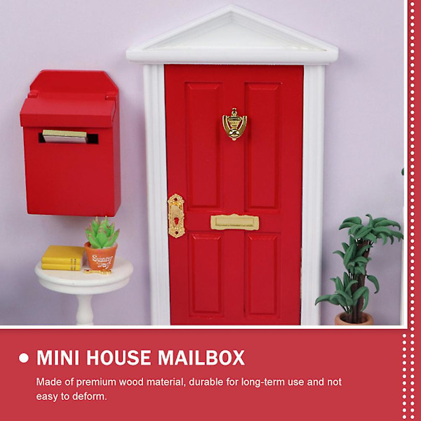 Træmøbler Julelegetøj Minihus Træpostkasse Minipostkasser Til Børns Håndværk Postkasse Legepostkasse
