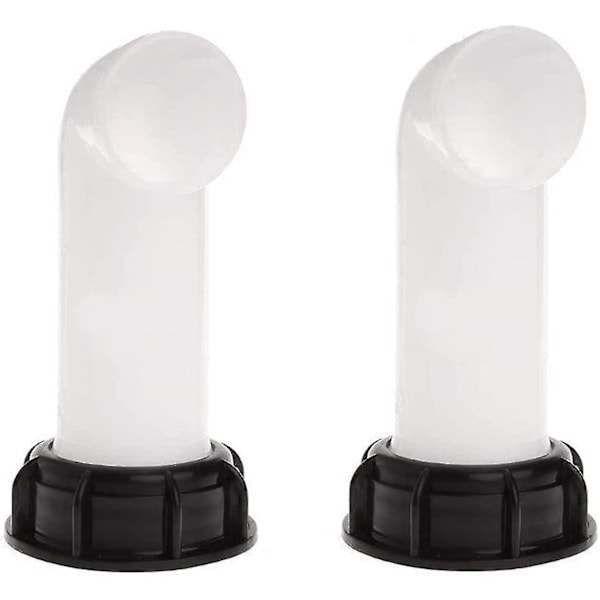 2 st vattenbehållare adapter, vattenbehållare ventil, Ibc avloppstank adapter för Ibc vattentankar, tonnageventiler, jordbruksbevattning, rörledningar, plast, 6