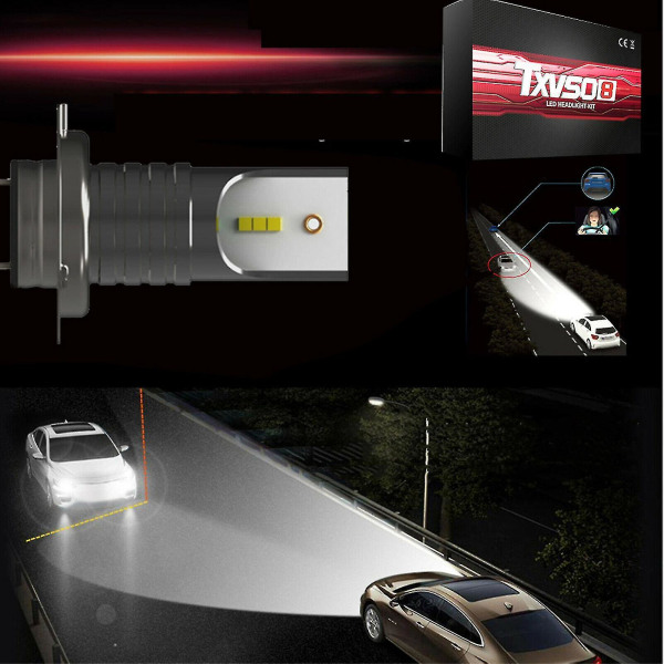110w 30000lm H7 Led bilfrontlyskonvertering Globes Canbus-pærer Beam 6000k Kit