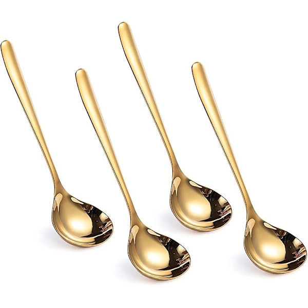 8-tums Guld Liten Ös Sked Sus304 Rostfritt Stål Ös Serveringssoppa Ös Crday Present