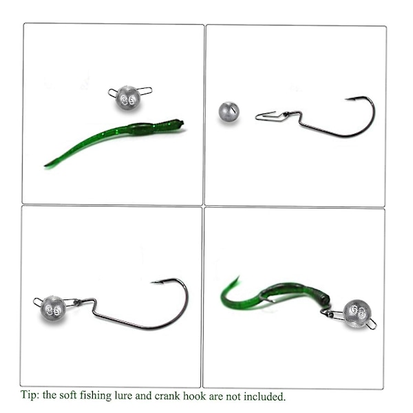 10 stk synkevekter 2g/4g/6g/8g/12g Terminal Tackle fiskeutstyr Jigghode blysynke