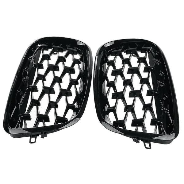 Bil Diamant Griller Front Nyre Krom Mesh Gitter Bil Tilbehør Til E70 E71 E72 X5 X6 2007-2013