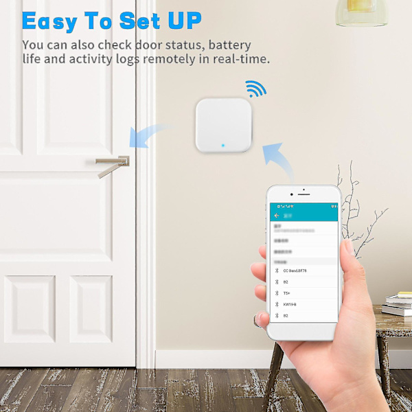 Bluetooth Wifi sormenjälkitunniste salasana älykäs elektroninen oven lukko koti silta Ttlock sovelluksen ohjauskeskus