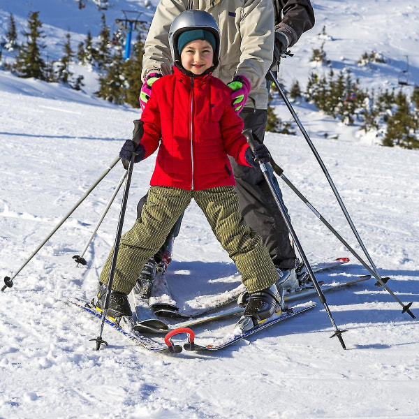 Nem kile-skitræningshjælpemiddel Skispidsforbindelse Snowboardforbindelse Elasticitet Spidsklemmer Hud Begyndere Essential (tilfældig farve)