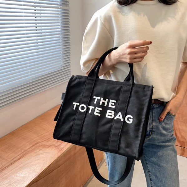 Tote Bags for Women Handbag Tote Veske med glidelås Canvas Crossbody Bag  for kontor, reiser, skole 26fc | Fyndiq