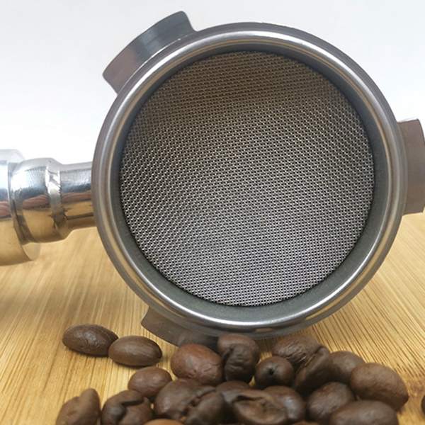 1 kpl 51 mm kiekko suodatin / Espresso portafilter alempi suihku suodatin / kosketusnäyttö - ruostumaton teräs