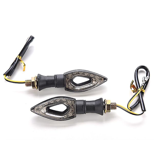 1 stk 12v Universal motorsykkel LED blinklys indikatorer gult blinklys blinklys belysning motorsykkel tilbehør Moto
