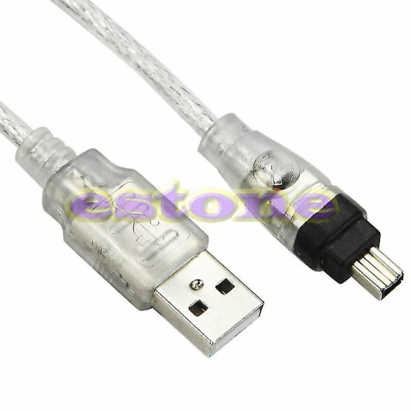 5 fod Ny USB Til Firewire Ieee 1394 4 Pin Ilink Adapter Kabel